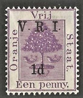 Orange Free State 1900. 1d Purple RAISED STOPS. SACC 60*, SG 113*. - Orange Free State (1868-1909)