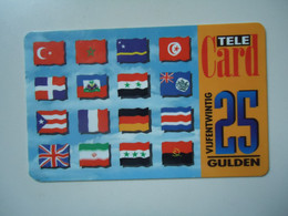 NETHERLANDS  USED PHONECARDS   PREPAID  FLAGS - Andere & Zonder Classificatie