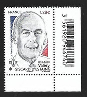 France 2021 - Yv N° 5543 ** - Valéry GISCARD D’ESTAING - Unused Stamps