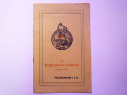 2021 - 4046  " Le REVEIL BASCO-BEARNAIS "  (Association Parisienne)  PROGRAMME De La Gde FÊTE Annuelle  1935   XXX - Non Classés