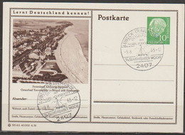 BRD Ganzsache 1955 MiNr.P24/0200 Ostseebad Travemünde  Gebraucht( PK 116) Günstige Versandkosten - Postales Ilustrados - Usados