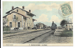 47-SAINTE-LIVRADE- La Gare... 1906  Animé  Arrivée D'un Train... - Otros Municipios