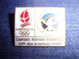 Pin's Compagnie Montagne D'Albertville - 16° Jeux Olympique - Gendarmerie - JO - Militaria