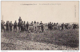 81 LABRUGUIERE MILITAIRE TIR DU CANON 75 TRES ANIMEES.CPA BON ETAT - Labruguière