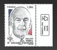 France 2021 - Yv N° 5543 ** - Valéry GISCARD D’ESTAING - Unused Stamps