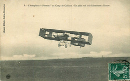 AEROPLANE Farman Au Camp De Chalons En Plein Vol - Reuniones