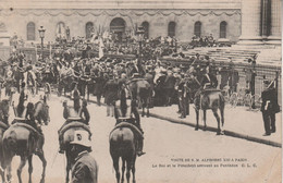 75005 PARIS - Visite De S.M. Alphonse XIII à Paris - Le Roi Et Le Président Arrivent Au Panthéon - Arrondissement: 05