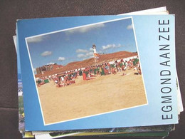 Nederland Holland Pays Bas Egmond Aan Zee Met Strand En Vuurtoren - Egmond Aan Zee