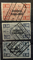 BELGIQUE BELGIE 1931 JOURNAUX DAGBLADEN 3 Timbres , Yvert No 38,39,40 Obl,  TB - Periódicos [JO]