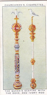 The Kings Coronation 1937 - 30 Queens Sceptre  - Churchman Cigarette Card - Original - Royalty - Churchman