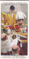 The Kings Coronation 1937 - 21 Ceremony Of The Sword - Churchman Cigarette Card - Original - Royalty - Churchman