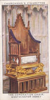 The Kings Coronation 1937 - 15 Coronation Chair, Westminster Abbey    -  Churchman Cigarette Card - Original - Royalty - Churchman
