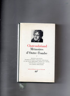 Chateaubriand. Mémoires D'Outre-Tombe. Tome 1. - La Pléiade