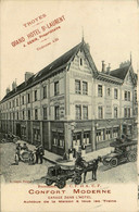 Troyes * Cpa Pub Publicité * Grand Hôtel ST LAURENT , J. GUERIN Propriétaire * Attelage * Cpa Illustrée - Troyes