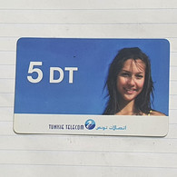 TUNISIA-(TN-TTL-REF-0032A)-GIRL1-(99)-(446-116-4289-3681)-(11/98)-(look From Out Side Card-BARCODE)-used Card - Tunesië