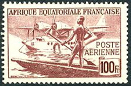 Afrique équatoriale Française French East Africa 1947 Sikorsky S-43 Baby Clipper  (Yvert PA 42) - Aerei