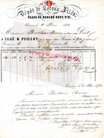 76- ROUEN - RARE LETTRE LEGE & PEILLON- 1852 -DEPOT COTONS FILES-21 PLACE DU MARCHE-AUXERRE BERTHIER RAVIN - Kleidung & Textil