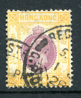 Hong Kong 1921-37 KGV - Wmk. Script CA - 30c Purple & Chrome-yellow Used (SG 127) - Usati