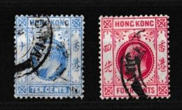 Hong Kong   1862-1901 Roi  Georges V  Y&T   N ° 84 Et 97  Oblitéré - Used Stamps