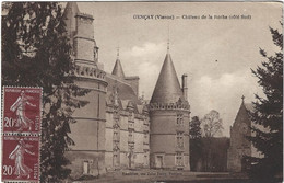 86  Gencay  - Le Chateau   De La  Roche  Cote Sud - Gencay