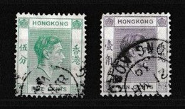 Hong Kong   1862-1901 Roi  Georges V  Y&T   N ° 143  Et 145  Oblitéré - Oblitérés