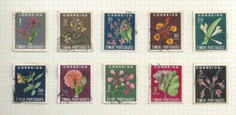 PORTUGAL TIMOR 1950 USED Flowers  MF#275-84 Sc#260-78 YT#269-78 Mi#283-92 SG#324-33 (read Description) - Orchids