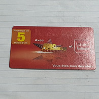 TUNISIA-(TUN-REF-TUN-08)-star Academy-(114)-(9238-387-5835-847)(?)-(tirage-?)-used Card - Tunisie