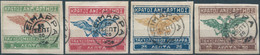 Greece-Grèce,1920 Local Emissions Epirus ,5-10-25-50LEPTAS,Imperforated,Oblitéré - Local Post Stamps