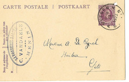 Menen Menin Postkaart 15c 1923  1maal - Postales [1909-34]