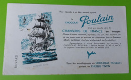 Buvard 229 - Chocolat POULAIN - Chansons Hardi Les Gars - état D'usage : Voir Photos - 22x12.5 Cm Environ - Année 1950 - Chocolat