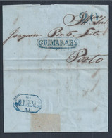 Carta Pré-filatélica De Guimarães/Porto, Porte 20 Réis,1846. Pre-philatelic Letter Circulated From Guimarães To Porto - ...-1853 Vorphilatelie