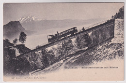 Rigi Bahn - Schnurtobelbrücke Mit Pilatus - LU Luzern