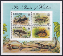MiNr. Block 13 Kiribati1987, 27. Okt. Skinke - Postfrisch/**/MNH - Kiribati (1979-...)