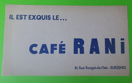 Buvard 235 - Café RANI - Suresnes - Etat D'usage : Voir Photos - 21.5x12.5 Cm Environ - Année 1950 - Café & Thé