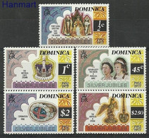 Dominica 1977 Mi 525-529C MNH  (ZS2 DMN525-529C) - Royalties, Royals