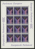 LUXEMBOURG N° 1047 FEUILLE COMPLETE 12 Exemplaires Neufs ** MNH Cote 14,40 € 10 Fr Parlement Européen - Fogli Completi