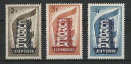 LUXEMBOURG N° 514 à 516 Cote 550 € Neufs Sans Charnière ** MNH EUROPA 1956 - Nuovi