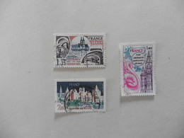 France : Série   Touristique  : 3  Timbres Oblitérés - Collections