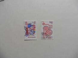 France    Série  Europa   :2  Timbres -oblitérés : - Collections