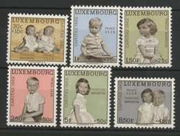 1962 LUXEMBOURG Cote/Value : 11 € N° 614 à 619 Neufs** (MNH). Prince JEAN Et Princesse MARGARETHA 6 Timbres/stamps TB/VG - Nuovi
