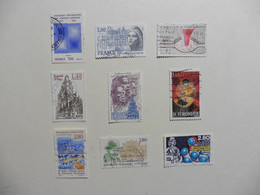 France     :   9   Timbres Oblitérés : - Collections