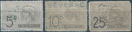 FRANCE,Revenue Stamps Fiscal Tax 5-10-25c ,Used Canceled - Zegels