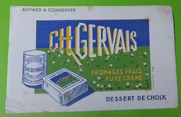 Buvard 602 - Fromage CH GERVAIS - Etat D'usage : Voir Photos - 21x13.5 Cm Environ - Année 1960 - Dairy