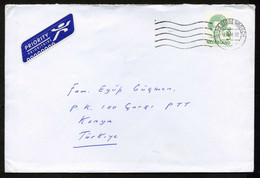 Netherlands 's-Hertogenbosch 2004 Mail Cover Used To Turkey | Mi 1908 | Queen Beatrix, Type 'Inversion' - Die Cut - Lettres & Documents