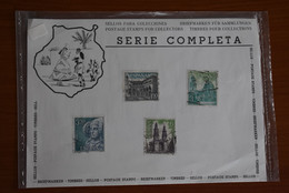 Timbres Série Complète - Catedral Muria, Sta De La Redonda (Logrono), Dama De Elche, Alcaniz (Teruel) - Hojas Conmemorativas