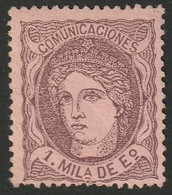 Spain 1870 Sc 159b Espagne Ed 102 Yt 102 MNG(*) - Ongebruikt