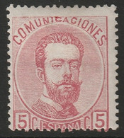 Spain 1873 Sc 178 Espagne Ed 118 Yt 117 MH* - Neufs