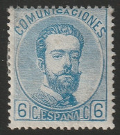 Spain 1872 Sc 179 Espagne Ed 119 Yt 118 MH* - Nuovi