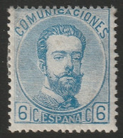 Spain 1872 Sc 179 Espagne Ed 119 Yt 118 MH* - Unused Stamps