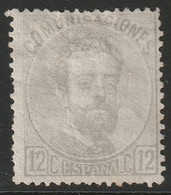 Spain 1872 Sc 182 Espagne Ed 122 Yt 121 MH* - Unused Stamps